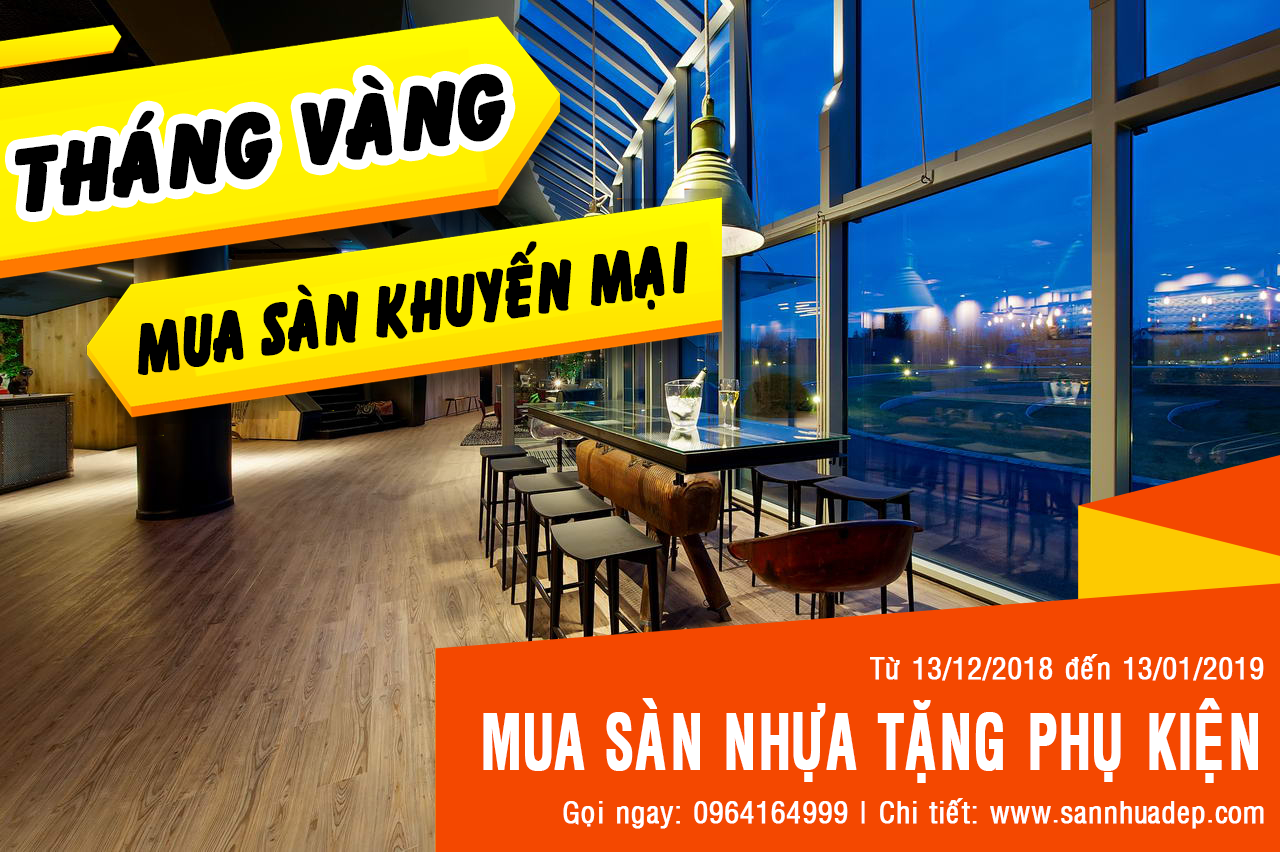 Sàn nhựa Khuyến mãi san-nhua