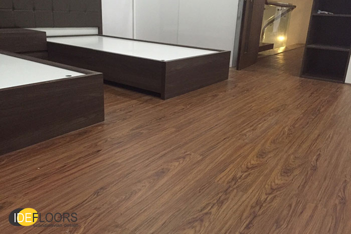 D&P hoàn thiện Sàn nhựa vinyl Thụy Điển HP806 tại Biệt thự liền kề Trung Văn