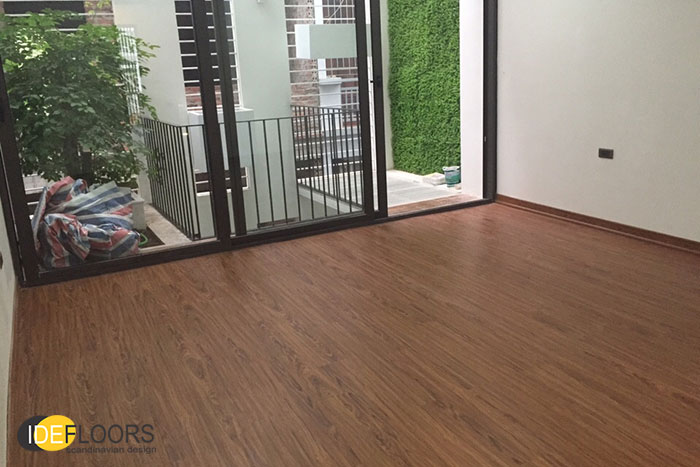 D&P hoàn thiện Sàn nhựa vinyl Thụy Điển HP806 tại Biệt thự liền kề Trung Văn