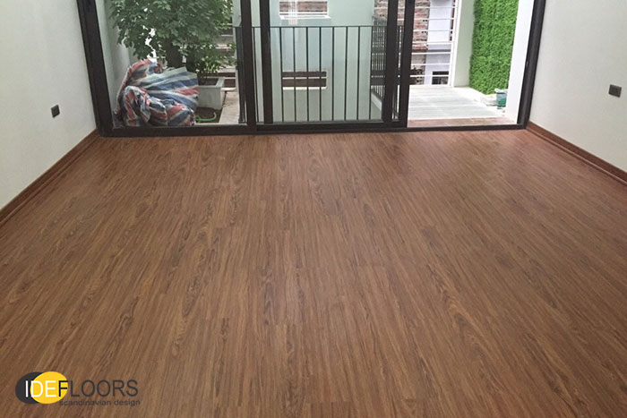 D&P hoàn thiện Sàn nhựa vinyl Thụy Điển HP806 tại Biệt thự liền kề Trung Văn
