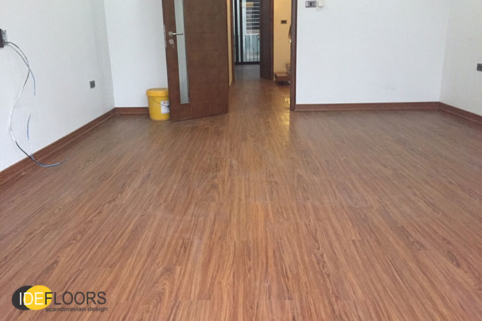 D&P hoàn thiện Sàn nhựa vinyl Thụy Điển HP806 tại Biệt thự liền kề Trung Văn
