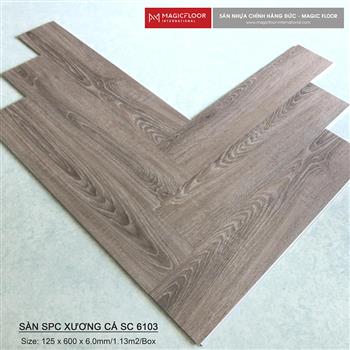 SPC Vinyl xương cá SC6103 - 6.0mm