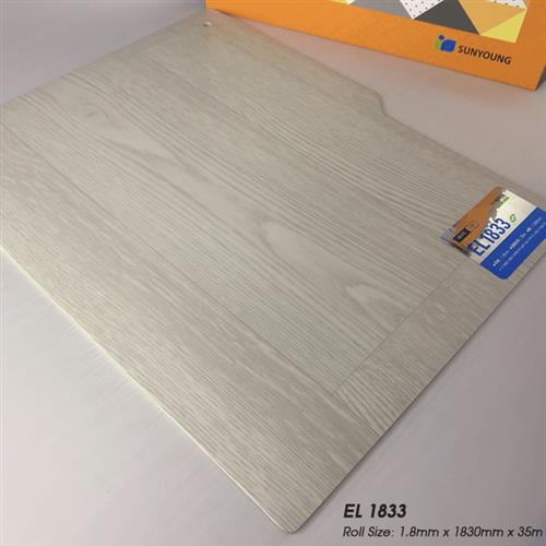 Sàn nhựa cuộn SunYoung EL1833 White Oak - 1.8mm