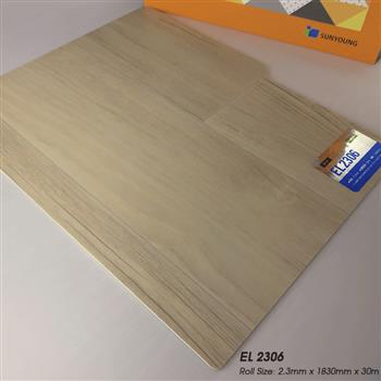 Sàn nhựa cuộn SunYoung EL2306 Cedar Pure - 2.3mm