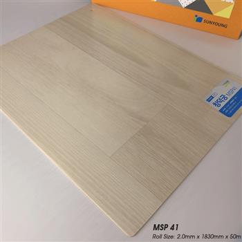 Sàn nhựa cuộn SunYoung MSP41 Oak White - 2.0mm