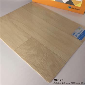 Sàn nhựa cuộn SunYoung MSP21 Irish Oak - 2.0mm